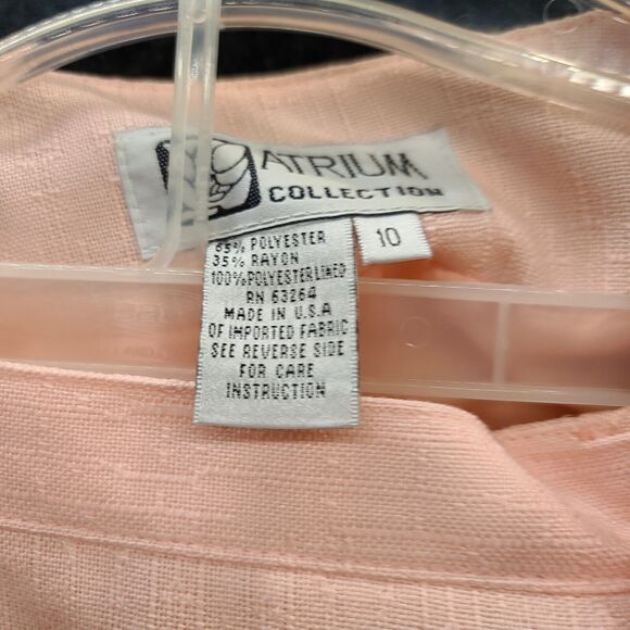 Vintage Atrium Collection 2pc Set Pink Size 10 Polyester Blend Blazer And Skirt - Picture 11 of 15